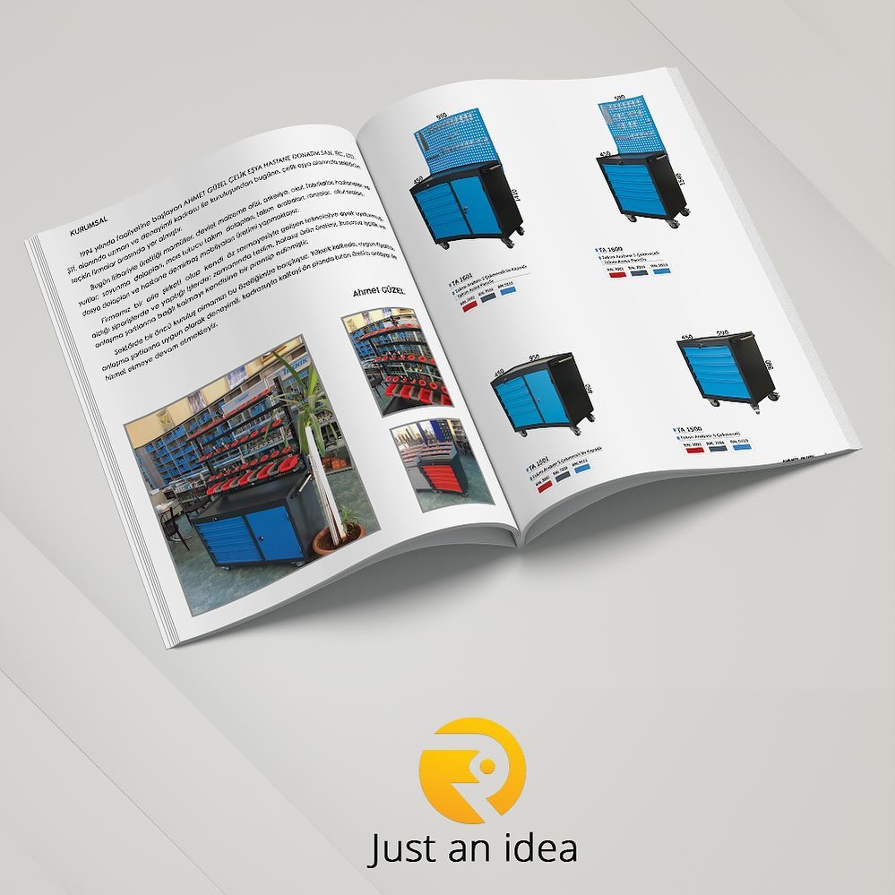 Ahmet Güzel Çelik Eşya Katalog Tasarımı